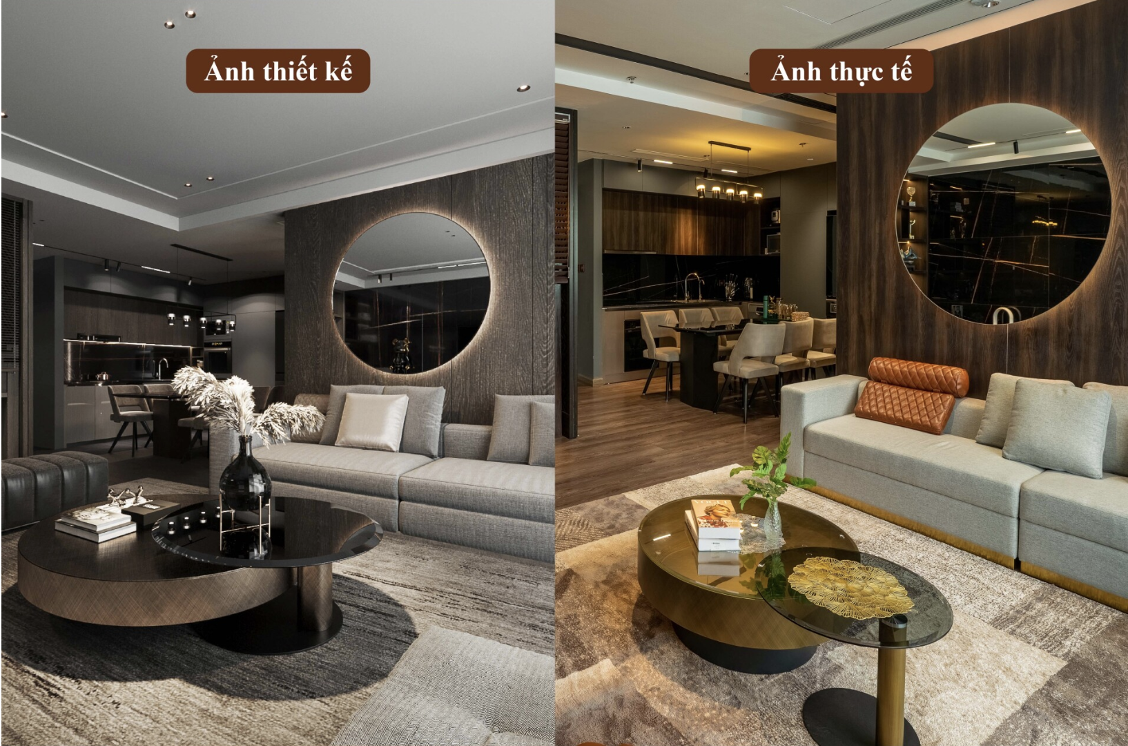 Hình ảnh thiết 3D & hình ảnh thực tế