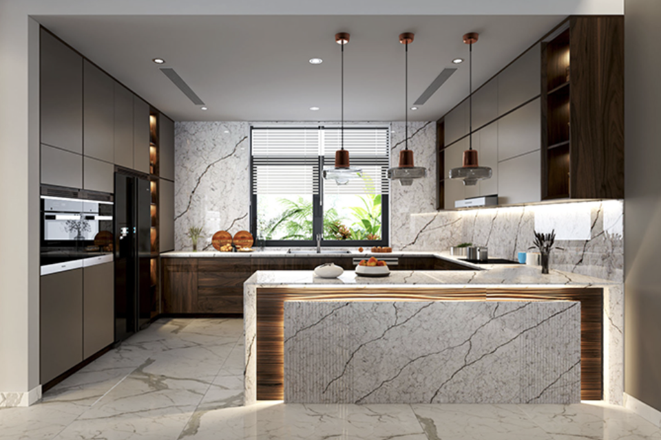 Công dụng bàn đảo bếp - Nội thất IMP Đà Nẵng