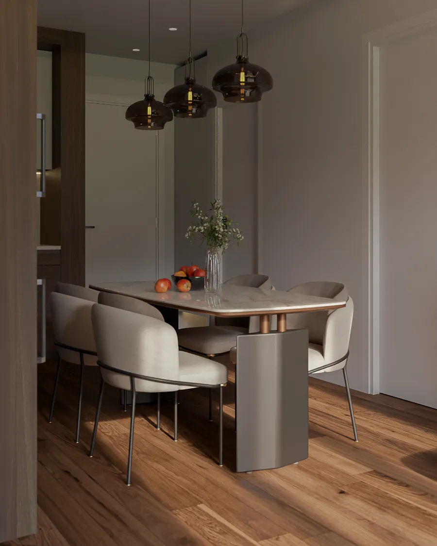 Phòng ăn căn hộ thiết kế bởi IMP Interior